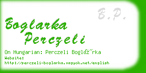 boglarka perczeli business card